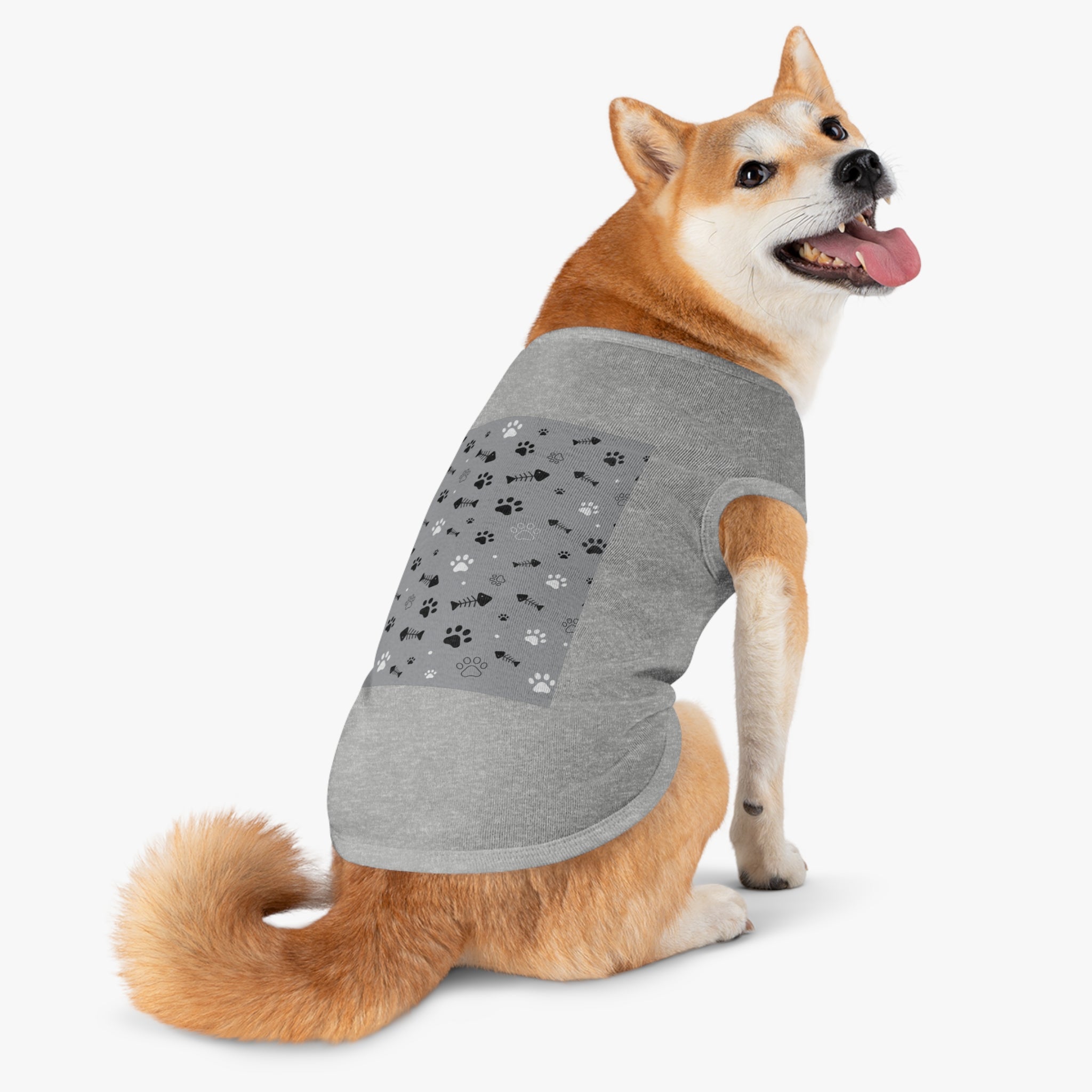 Paw Pattern Pet Tank Top