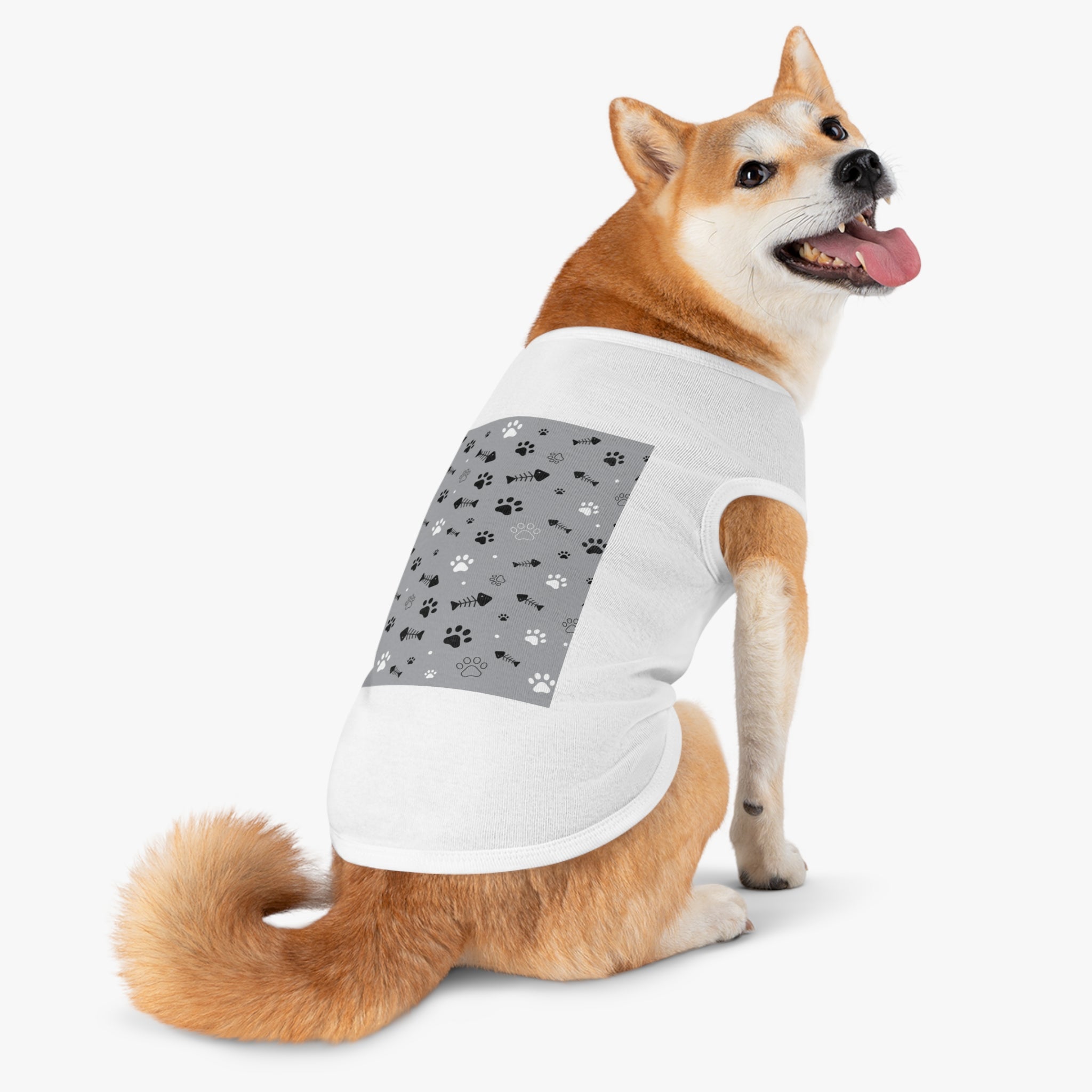 Paw Pattern Pet Tank Top