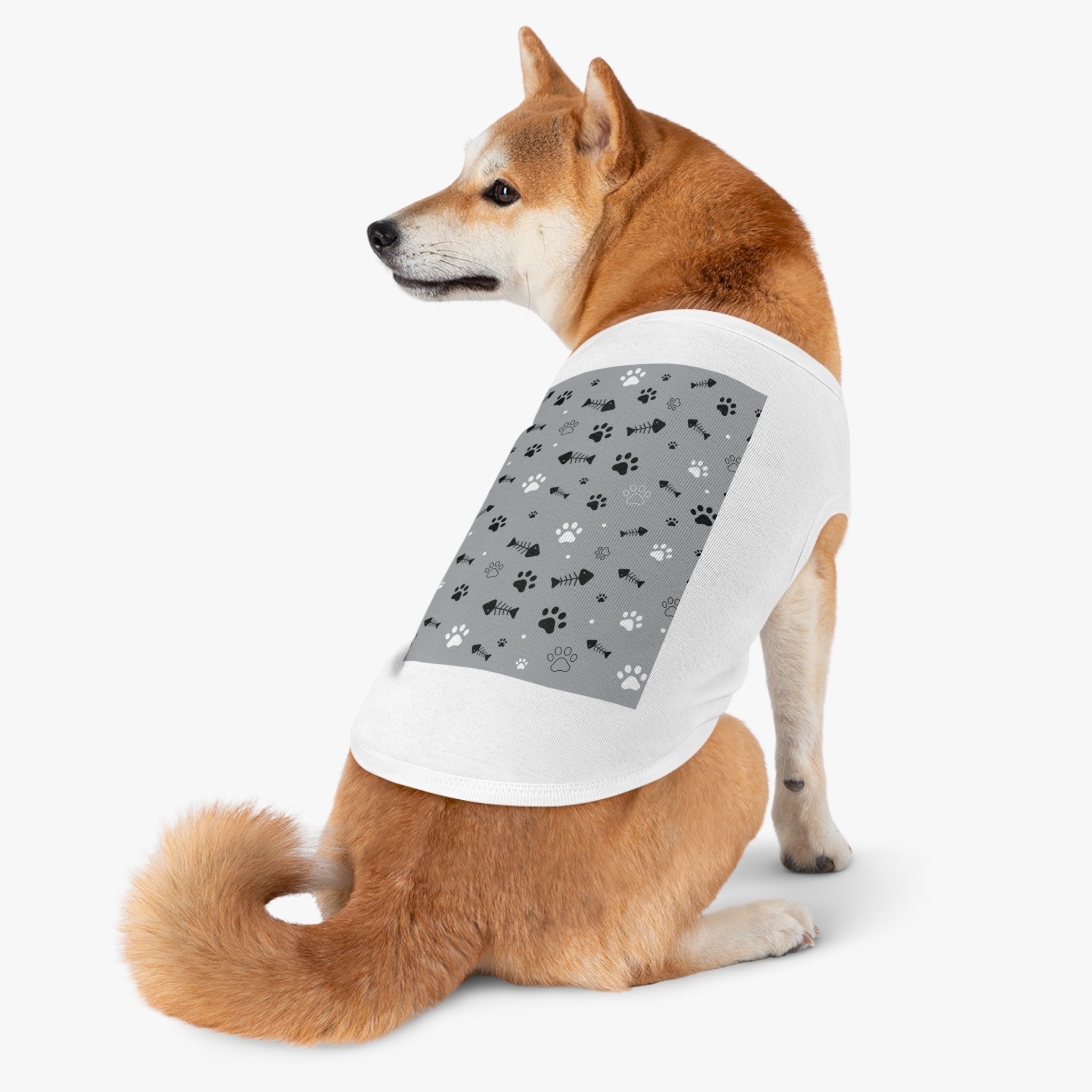 Paw Pattern Pet Tank Top